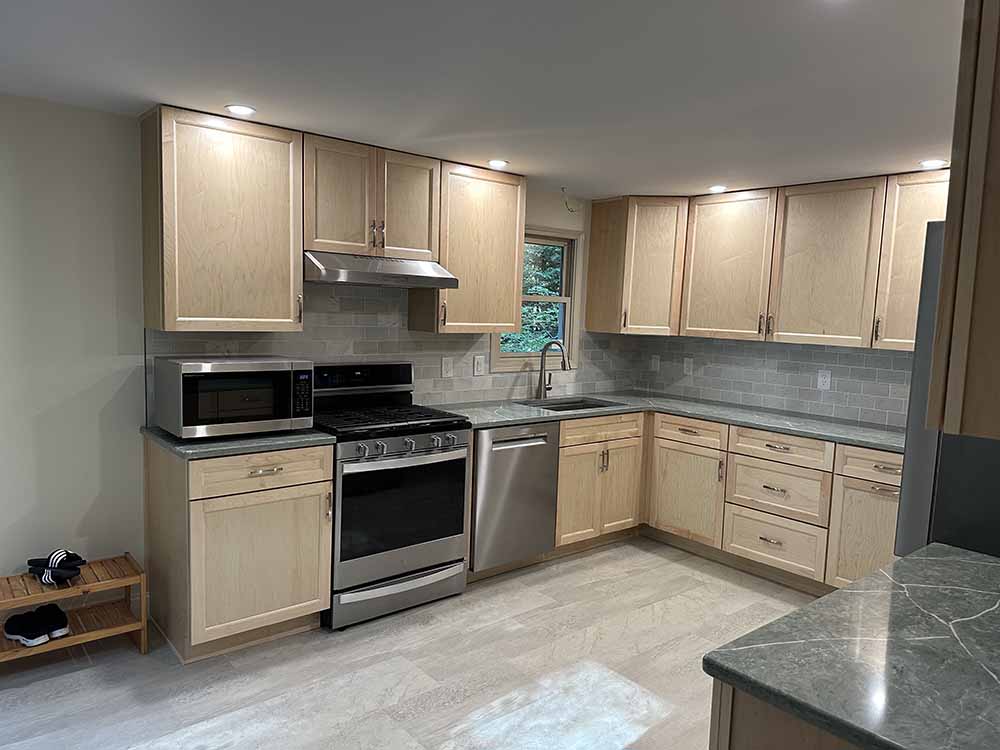 Spacious kitchen renovation